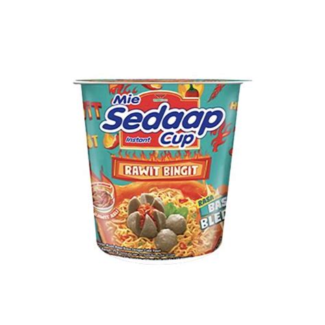 Review Mie Instan Kuah Sedaap Cup Rawit Bingit Rasa Baso Bleduk Pedas