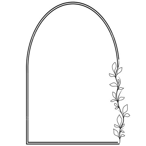 Simple Line Art Frame Frame Drawing Frame Sketch Decoration Png