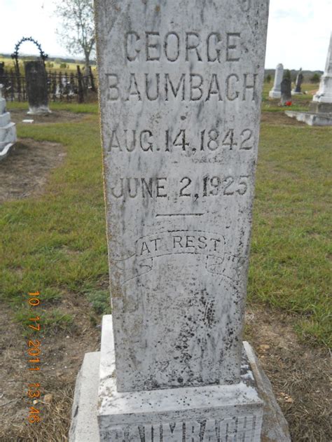 George Henry Baumbach 1842 1925 Find A Grave Memorial