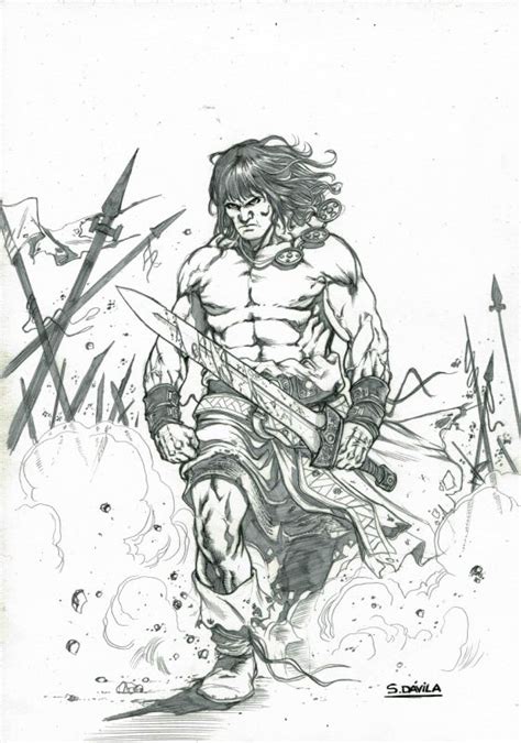 Conan In Sergio Davila S Commissions Comic Art Gallery Room Artofit