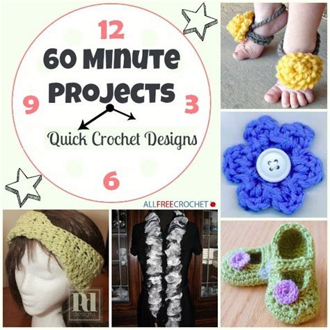 60 Minute Projects: 34 Quick Crochet Designs | AllFreeCrochet.com