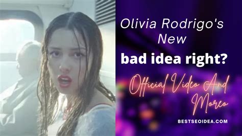 Olivia Rodrigos New Bad Idea Right Official Video Another Viral One