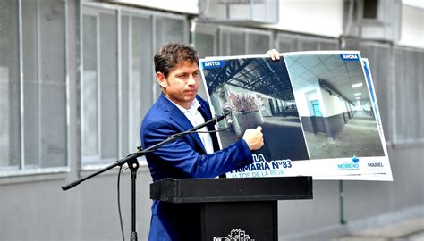 Kicillof inauguró una escuela en Moreno e insistió con el reclamo por