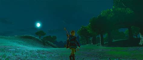 Hd Wallpaper The Legend Of Zelda Breath Of The Wild Link Night