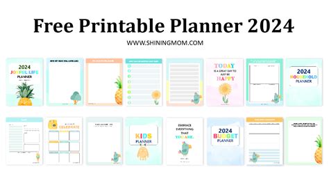 Free Printable Planner 2024 Happy Templates Youll Love