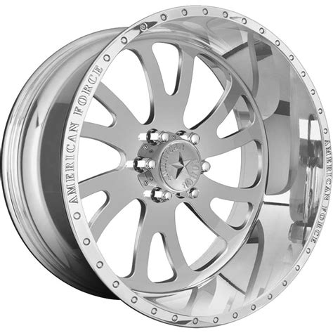 American Force Octane SS Polished 24x14 73mm With Nitto Terra Grappler