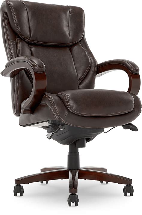 La Z Boy Cantania Bonded Leather Executive Office Chair Black 45776a Best Buy Ph