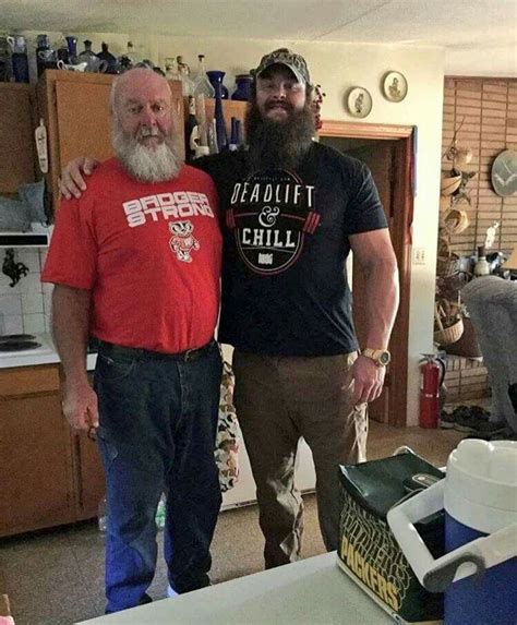 WWE Superstar Braun Strowman Adam Scherr At Home With His Father Rick