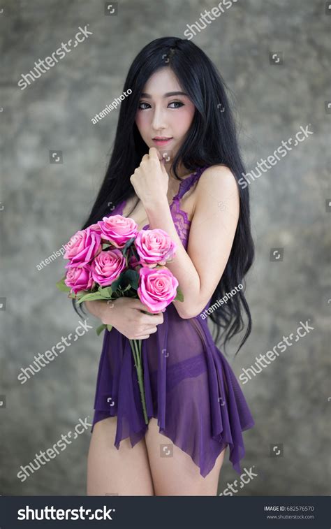 Sexy Asian Woman Sexy Sleepwear Lingerie Stock Photo Shutterstock