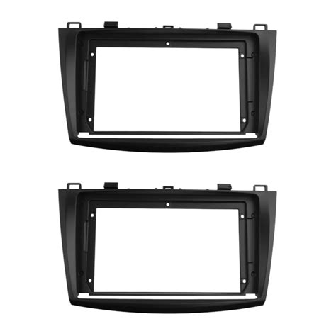 2X 9 Inch Radio Fascias For Mazda 3 2010 2013 Double Din DVD Stereo