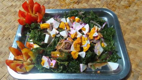 Ensaladang Pako With Sardines Fern Salad Recipe Youtube