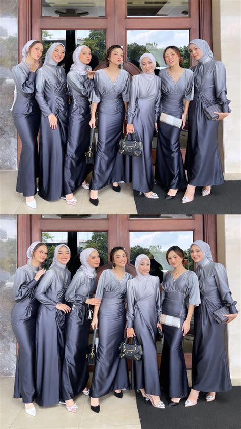 Bridesmaid Dresses Hijab Simple Baju Bridesmaid Modern Hijab