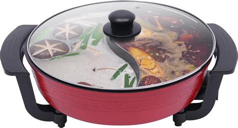 Kolhgnse W L Twin Hot Pot Pot Med Lock Hotpot Elektrisk Delad K Ksgryta