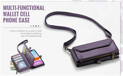 Strapurs Crossbody For Iphone 11 Pro Max Case Wallet【rfid Blocking】 With 10 Card