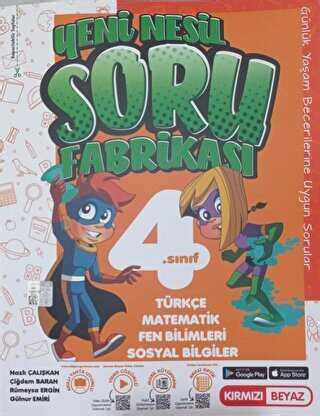 Kırmızı Beyaz Yayınları 4 Sınıf Yeni Nesil Soru Fabrikası Bkmkitap