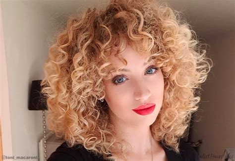 Big Blonde Curly Hair