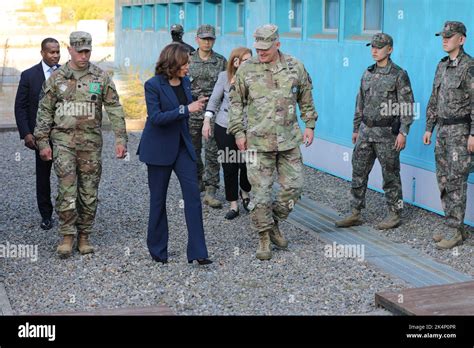 U S Vice President Kamala Harris U S Gen Paul LaCamera And U S Lt