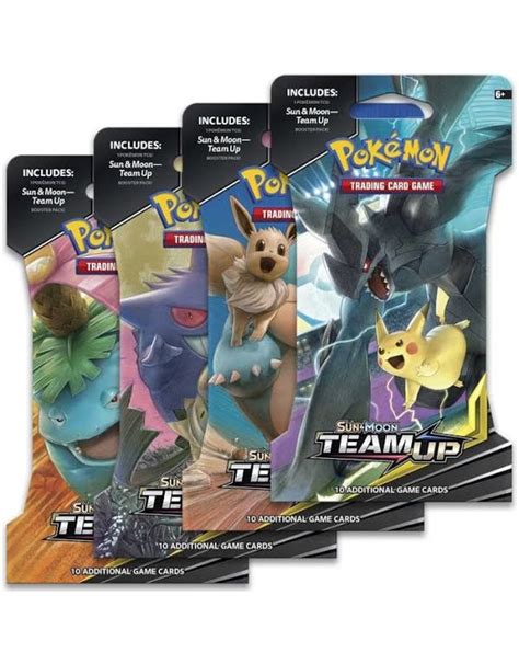 Sun And Moon Team Up Sleeved Booster Legendarycardseu