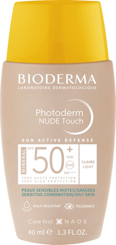 Protetor Solar Facial Cor Bioderma Photoderm Nude Touch FPS 50