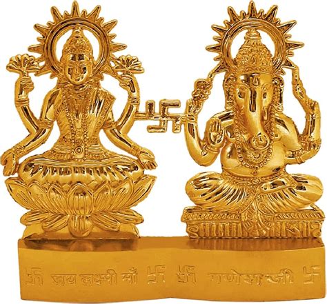 Amazon Satvik Inch Lakshmi Ganesha Statue Metal Figurine Laxmi