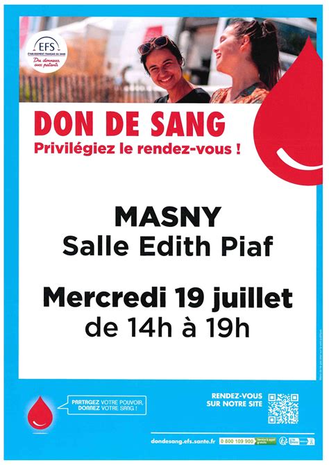 Don Du Sang Site Officiel De La Ville De Masny