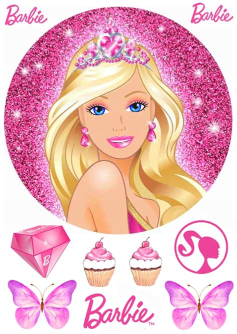 OPŁATEK NA TORT BARBIE BARBI LALKA 9 ELEMENTÓW 14209594093 Allegro pl