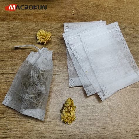 Biodegradable Pla Corn Fiber Drawstring Empty Tea Bag Tea And Bag