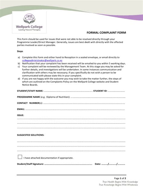 Fillable Online Wellpark Co This Form Should Be Used For Issues That