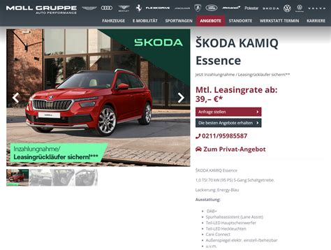 Škoda Kamiq Leasing für 39 Euro im Monat netto sparneuwagen de