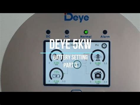 Deye 5kw Battery Setting Part 3 YouTube