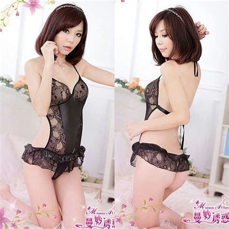 Jual Baju Tidur Lingerie Import Black Back Open Teddy Ling Flickr