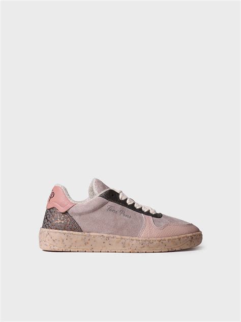 Sneaker Para Mujer En Serraje Y Piel En Taupe TONI PONS