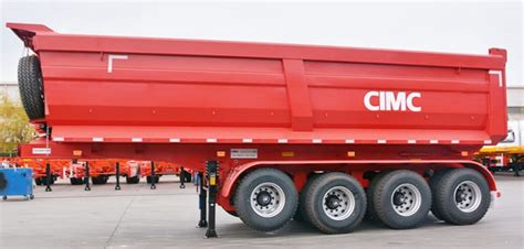 Cimc 4 Axle Heavy Duty End Dump Truck Trailer For Sale In Kenya