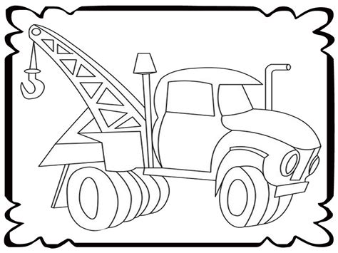 Tow Truck Coloring Coloring Pages