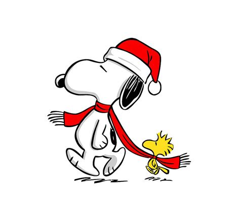 Snoopy Woodstock Christmas Digital Art by Peter B Lutes - Pixels