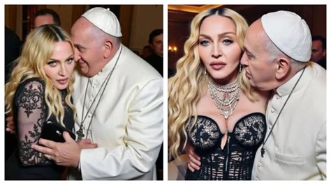 Madonna bekommt heftige Kritik für sexy KI Bilder mit Papst Franziskus