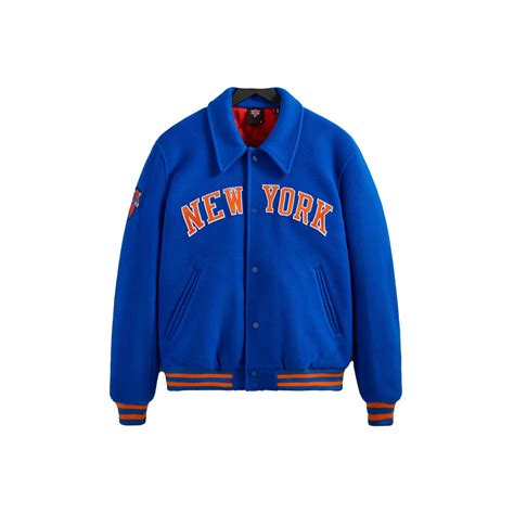 Kith New York Knicks Wool Coaches Jacket RoyalKith New York Knicks Wool