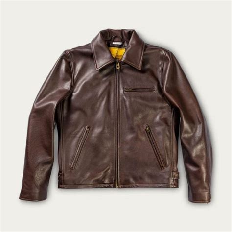 Shangri La Heritage Varenne Leather Jacket In Brown Coat Uk At Seikk