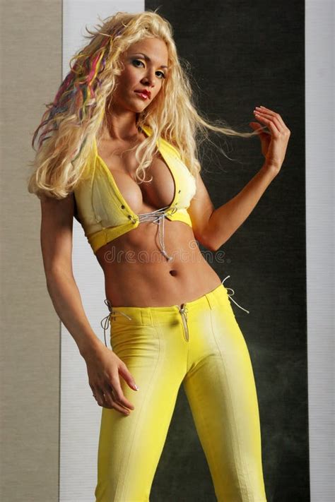 Sexy Blonde Vrouw Stock Foto Image Of Erotisch Perfect