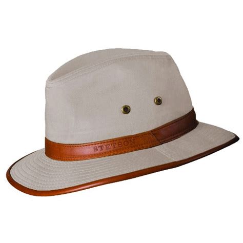 Stetson Topeka Cotton Water Resistant Fedora Hat