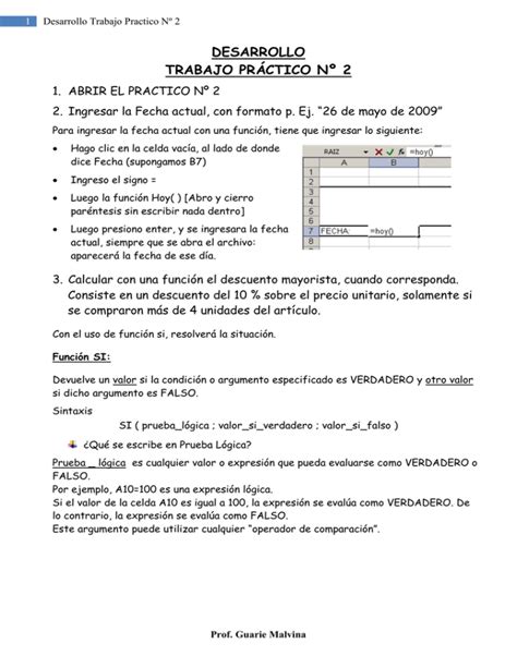 Desarrollo Trabajo Pr Ctico N Abrir El Practico N