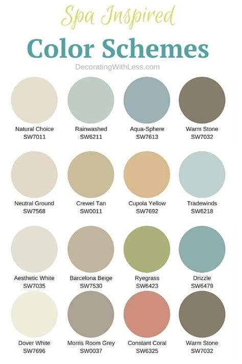 Spa Inspiration Behr Color Scheme Color Schemes