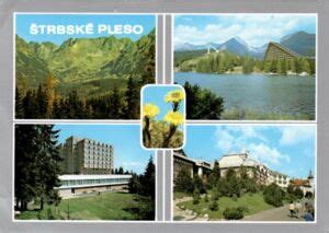 Tarjeta Postal Vysoké Tatry Štrbské Pleso Checoslovaquia Vysoké