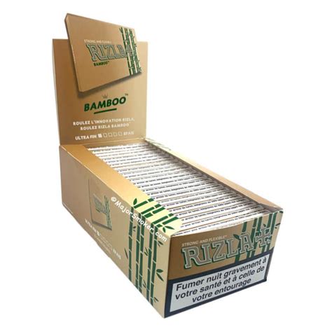 Papier Rouler Rizla Regular Bamboo En Boite Pas Cher Majorsmoker