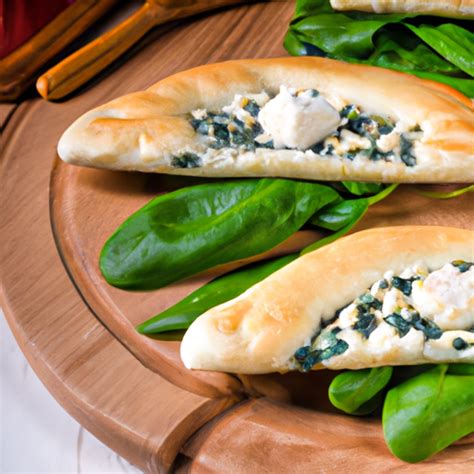 Pide Mit Weichk Se Und Spinat Rezept