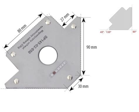 Ángulo de soldadura Spartus 22kg Angolo magneticos Weldes