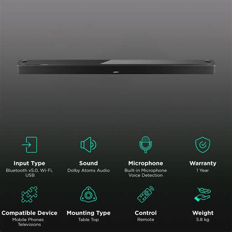 Buy Bose Smart Ultra Bluetooth Soundbar With Remote Dolby Atmos Black