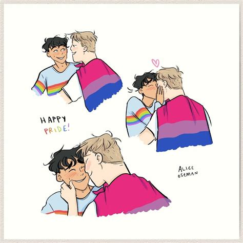 Nick And Charlie Happy Pride Art Print Alice Book Alice Cute Gay