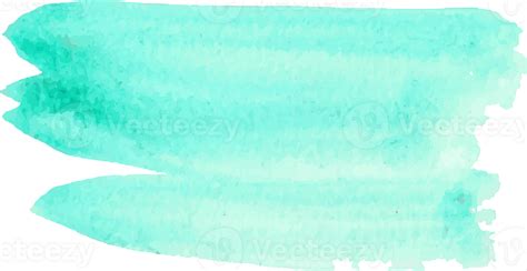 Green Mint Watercolor Brush Stroke 29729590 Png