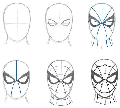 Pasos Para Dibujar A Spiderman A Lapiz Tutorial Como Dibujar A